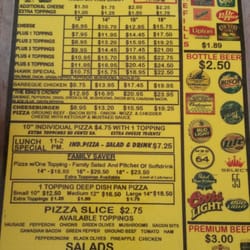 Charlie's Grub & Suds - Menu