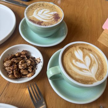 Mayfield - Rose and cardamom latte, vanilla latte and almonds - New American Near Me - San Juan Capistrano, California