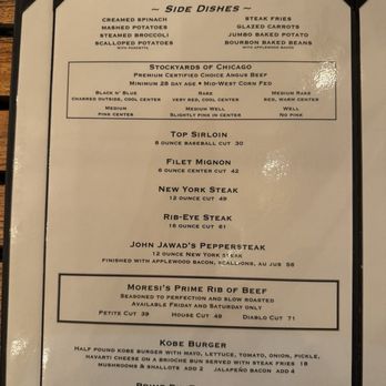 Moresi's Chophouse - Menu (Nov 2025) - Steakhouses Near Me - Clayton, California Moresi's Chophouse - Menu (Nov 2025) - Steakhouses Near Me - Clayton, California