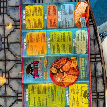 Torito Mexican Restaurant - Menu 2 - Mexican Near Me - Worcester, Massachusetts