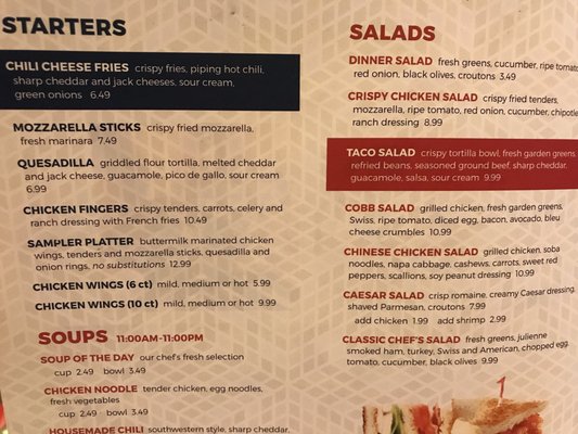 Menu photo 8 Victory's Cafe North Las Vegas, NV