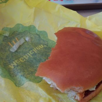 McDonald's - 12/14/23 McChicken sandwich ((half eaten) - Burgers Near Me - Corbin, Kentucky
