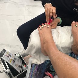 Basic Pedi includes hot rock massage, add for $5 wax
