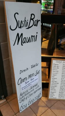 Menu photo 8 Sushi Bar Maumi Vancouver, BC Menu photo 8 Sushi Bar Maumi Vancouver, BC