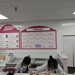 Menu and staff workers Menu and staff workers