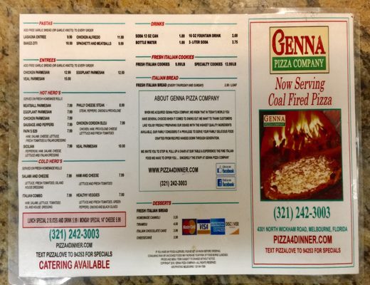 Menu photo 6 Genna Pizza Melbourne, FL