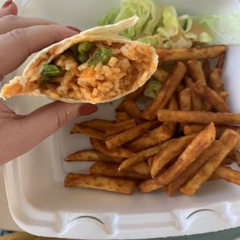 Apple’s Thai Nee Kitchen - Panang curry-rito with tofu - delicious ! - Thai Near Me - Fayetteville, Arkansas