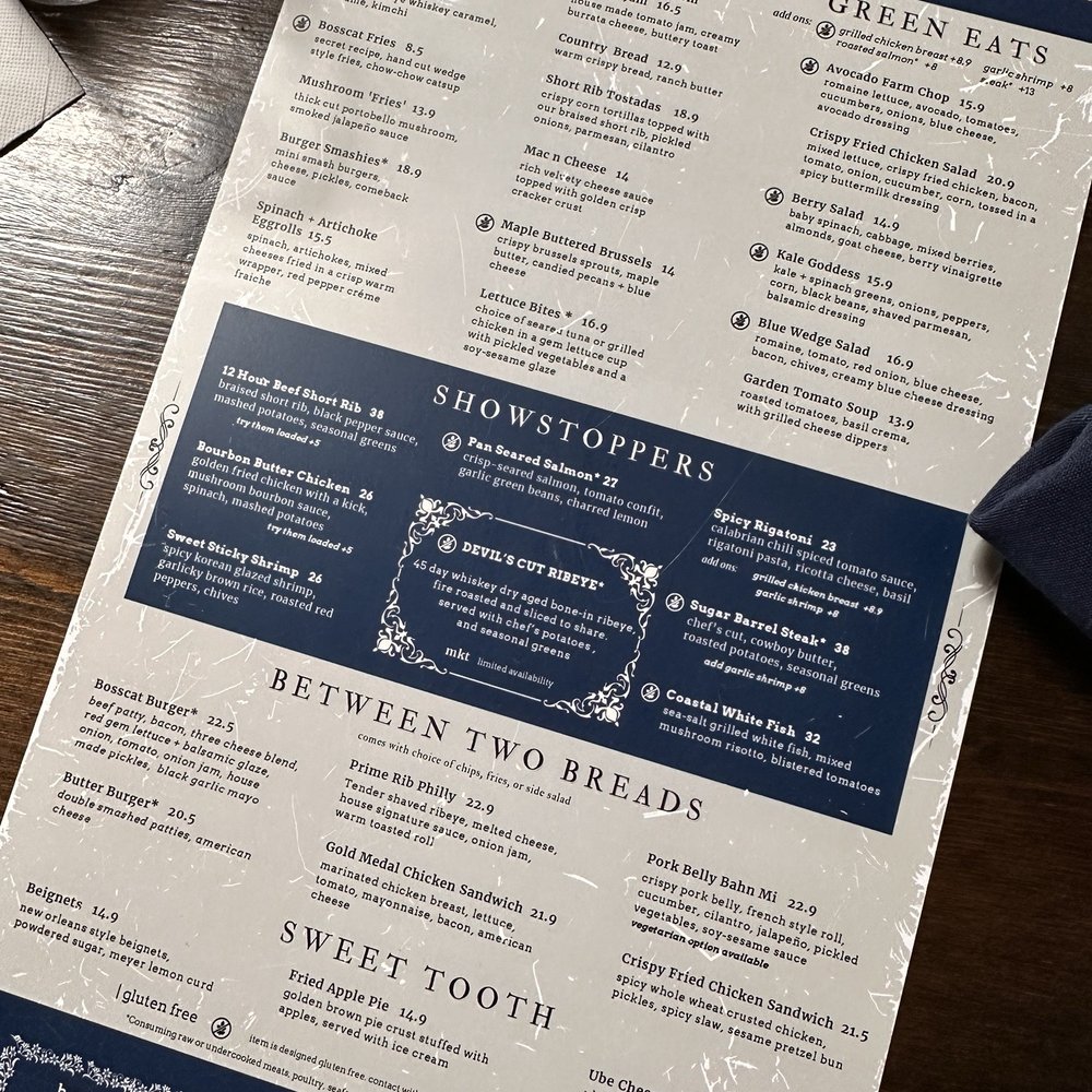 Bosscat Kitchen & Libations - Food menu - Bars Near Me - Orange, California Bosscat Kitchen & Libations - Food menu - Bars Near Me - Orange, California