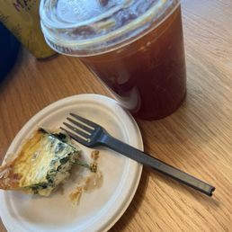 Quiche/iced americano Quiche/iced americano