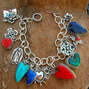 Santa Fe Silverworks - Multi Charm Bracelet - Jewelry Near Me - Santa Fe, New Mexico