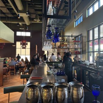 Casazul - A view from the bar area looking toward the front entrance - New Mexican Cuisine Near Me - Laredo, Texas