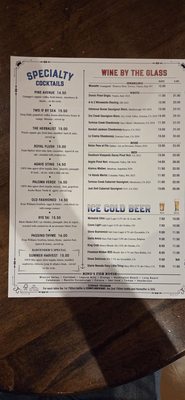 Menu photo 2 King's Fish House - Corona Corona, CA