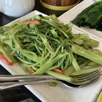 Chef Tony Dim Sum - morning glory with fermented tofu - Dim Sum Near Me - Arcadia, California
