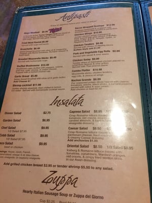 Menu photo 1 Valentini's Supper Club Chisholm, MN