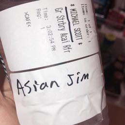 the label on the drink