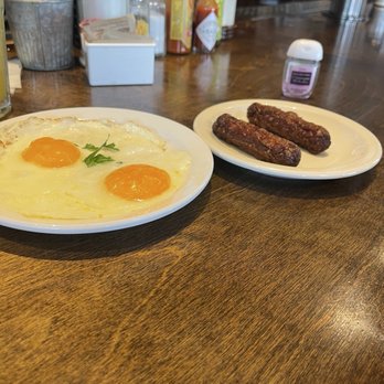 Hatch'd - Sunny side up and turkey sausage - Breakfast & Brunch Near Me - St. Louis, Missouri Hatch'd - Sunny side up and turkey sausage - Breakfast & Brunch Near Me - St. Louis, Missouri