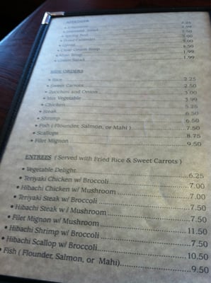 Menu photo 7 Yoshi Japanese Restaurant Seneca, SC