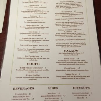 Grand Avenue Pub - Menu - Pubs Near Me - Beloit, Wisconsin