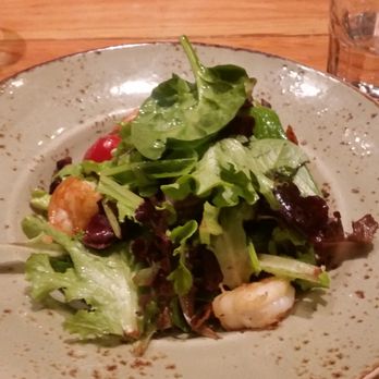 Cibo Wine Bar - Shrimp Salad (excuse my photography skills) - Wine Bars Near Me - Toronto, Ontario