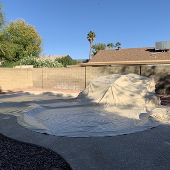 Solar Safe Pool Covers - Completed pool cover - Childproofing Near Me - Phoenix, Arizona