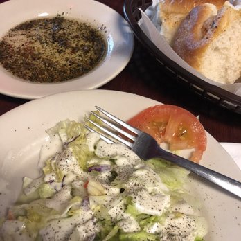 Fontana Italian Restaurant - Salad with bread and dipping oil - Italian Near Me - Moore, Oklahoma Fontana Italian Restaurant - Salad with bread and dipping oil - Italian Near Me - Moore, Oklahoma