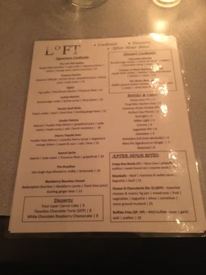 Menu photo 1 The Loft 205 Albany, NY Menu photo 1 The Loft 205 Albany, NY