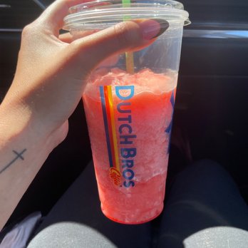 Dutch Bros Coffee - Dutch bros Blended Vampire Slayer Rebel - Juice Bars & Smoothies Near Me - Barstow, California