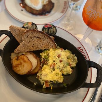 Aquitaine - Skillet scramble - Desserts Near Me - Boston, Massachusetts