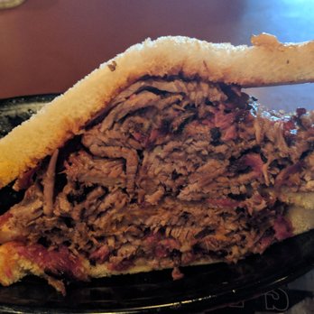 Gates Bar-B-Q - One and a half Brisket sandwich... Too much for any human - Barbeque Near Me - Leawood, Kansas Gates Bar-B-Q - One and a half Brisket sandwich... Too much for any human - Barbeque Near Me - Leawood, Kansas
