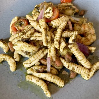 Verandah - Shrimp Cavatelli with a pecan pesto. - Seafood Near Me - Amelia Island, Florida Verandah - Shrimp Cavatelli with a pecan pesto. - Seafood Near Me - Amelia Island, Florida