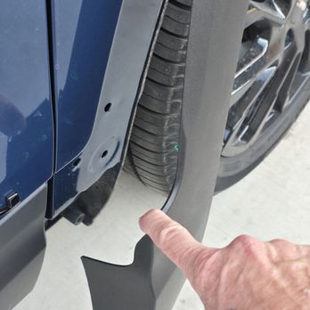 Gerber Collision & Glass - Front fender trim after separation. - Body Shops Near Me - Yuma, Arizona