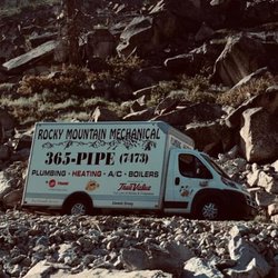 Rocky Mountain Mechanical - Rocky Mountain Mechanical van going to a remote job.