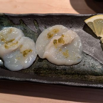 Ootoro Bar - Scallop sashimi with yuzu and sea salt - Japanese Near Me - Tustin, California Ootoro Bar - Scallop sashimi with yuzu and sea salt - Japanese Near Me - Tustin, California