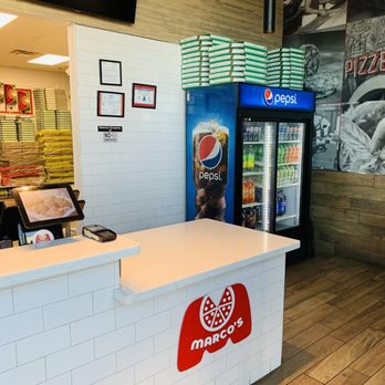 Marco's Pizza - Nice art installation on the wall and they were giving out candy - Pizza Near Me - Henderson, Nevada