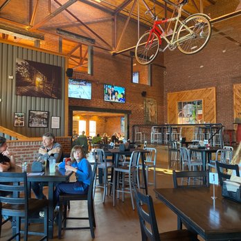 Village Pub - a bicycle suspended from the ceiling - Sports Bars Near Me - Asheville, North Carolina Village Pub - a bicycle suspended from the ceiling - Sports Bars Near Me - Asheville, North Carolina