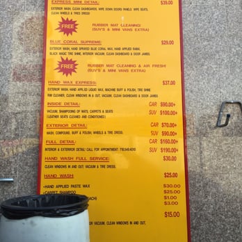 Nice Guys Car Wash - service menu (doesn't include the basic washes, tiered at $7/10/15 - Car Wash Near Me - Bronx, New York Nice Guys Car Wash - service menu (doesn't include the basic washes, tiered at $7/10/15 - Car Wash Near Me - Bronx, New York