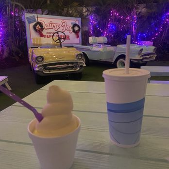 Dairy Joy - Pineapple dole whip and vanilla shake - Ice Cream & Frozen Yogurt Near Me - Tampa, Florida