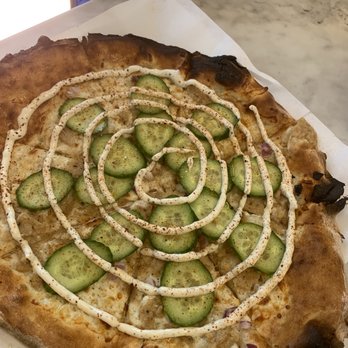 786 Degrees - Turkish! Made cucumber work on top of the pizza- delish! - Pizza Near Me - Los Angeles, California