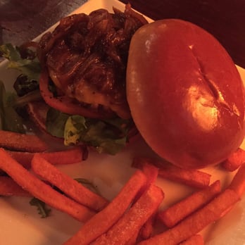 Gordon Biersch - Burger and sweet potato fries - New American Near Me - Myrtle Beach, South Carolina Gordon Biersch - Burger and sweet potato fries - New American Near Me - Myrtle Beach, South Carolina