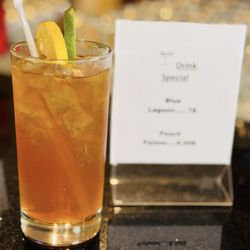 Albergotti Grill - Peach Crown Royal cocktail