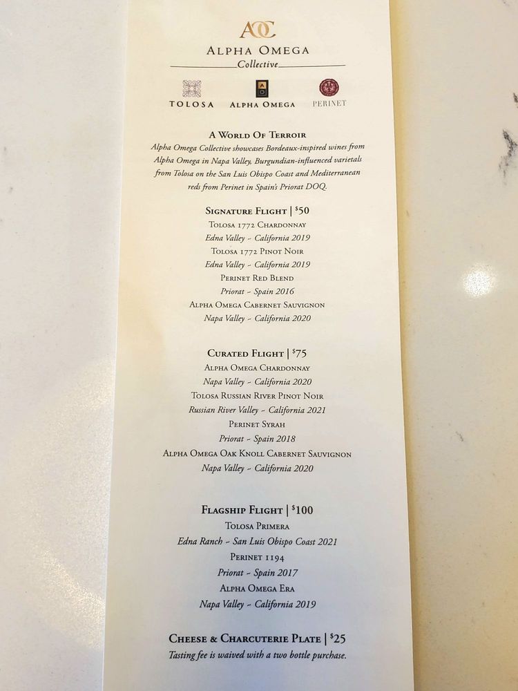 ALPHA OMEGA COLLECTIVE HEALDSBURG 241 Healdsburg Ave, Healdsburg, California Wine Tasting