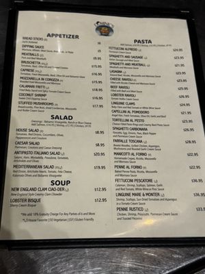 Menu photo 4 Dominic's Italian Restaurant Oceanside, CA
