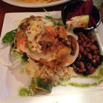 Salsa's - Sweet potato and mushroom enchiladas ! Mmmmmm (beets on side for me) - Mexican Near Me - Asheville, North Carolina Salsa's - Sweet potato and mushroom enchiladas ! Mmmmmm (beets on side for me) - Mexican Near Me - Asheville, North Carolina