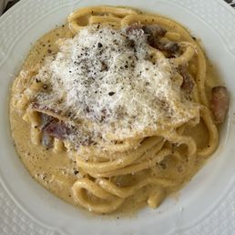 Carbonara with bacon