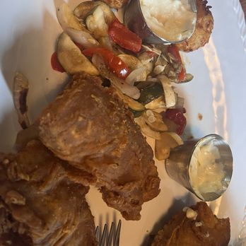 The Twisted Hook - White fish fry with potatoes croquettes. - New American Near Me - Twin Lakes, Wisconsin The Twisted Hook - White fish fry with potatoes croquettes. - New American Near Me - Twin Lakes, Wisconsin