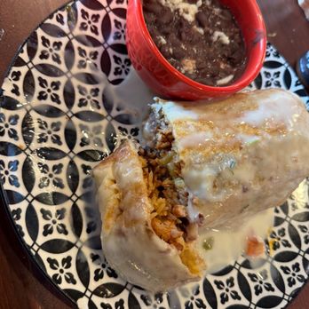 Casa de Tres Reyes - Queso Burrito with al pastor - Mexican Near Me - Des Peres, Missouri