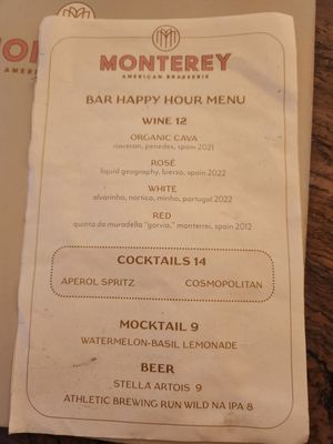 Menu photo 5 Monterey New York, NY Menu photo 5 Monterey New York, NY