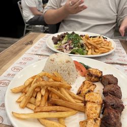 OBA Mediterranean Gyro & Grill - Lamb Shish and Chicken Shish Combo Kebab
