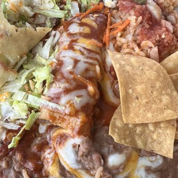Laguna Feasts Mexican Food - Crispy Taco & Enchilada Combo (Beans & Rice) - Mexican Near Me - Laguna Beach, California Laguna Feasts Mexican Food - Crispy Taco & Enchilada Combo (Beans & Rice) - Mexican Near Me - Laguna Beach, California