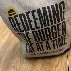 The Burger's Priest - Showed up in this cool bag